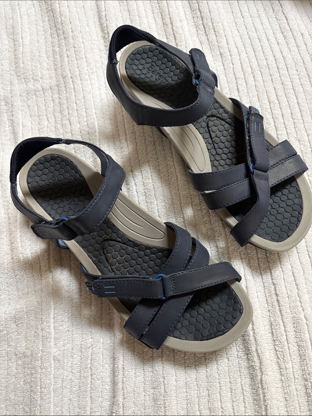 Women’s Blue Comfort Strap Sandals - baretraps